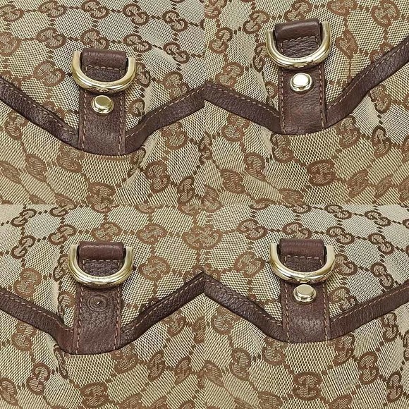 Gucci Gucci GG Canvas Leather Handbag 130739 Canvas Handbag 130739 - Picture 4 of 7
